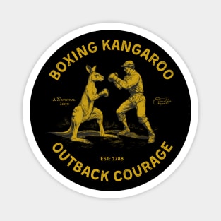 Boxing Kangaroo Outback Courage Magnet